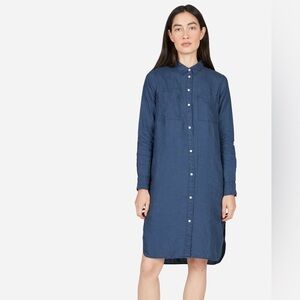 The Linen Shirt Dress by Everlane